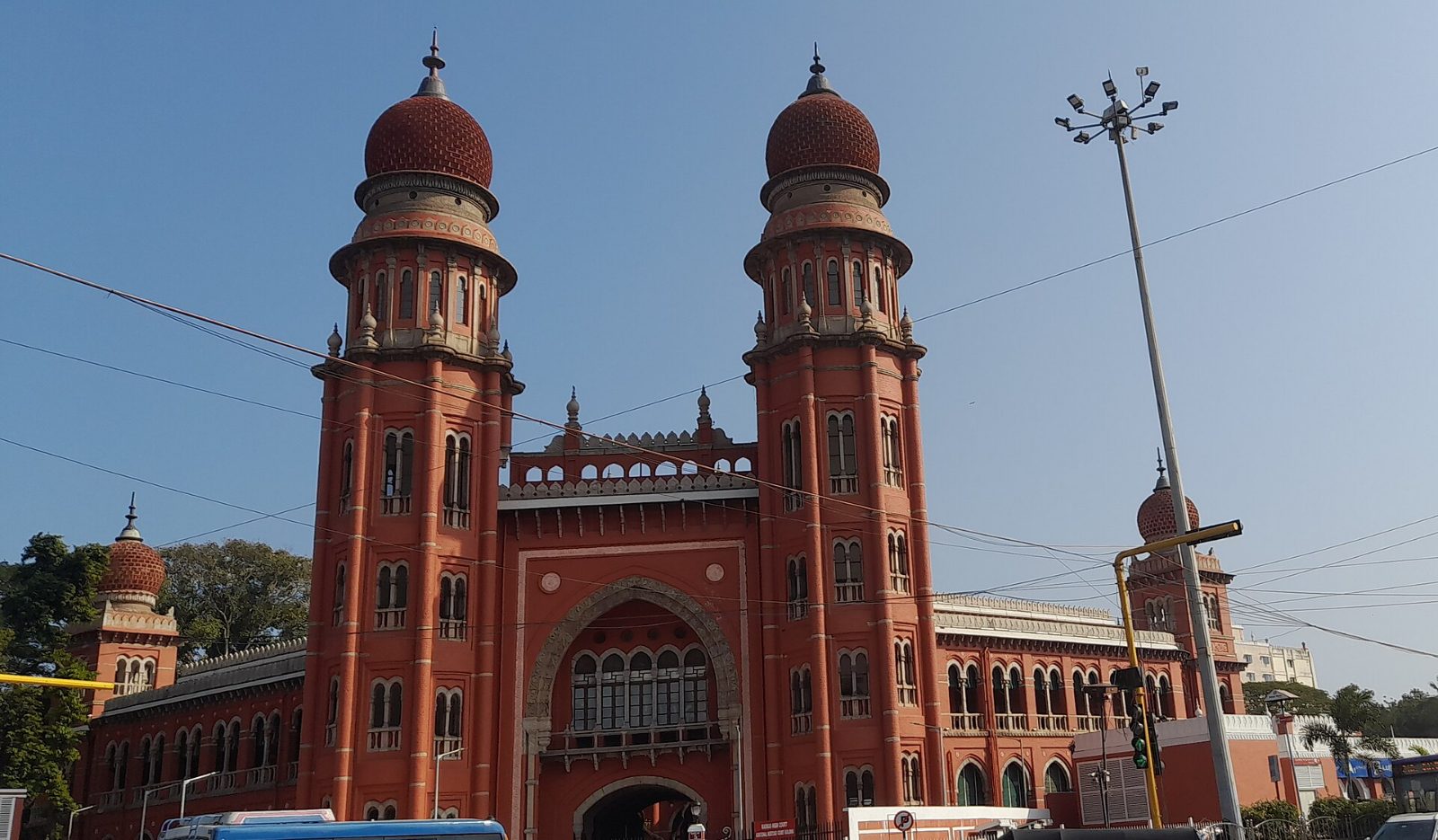 The red-brick Madras High Court building in Chennai