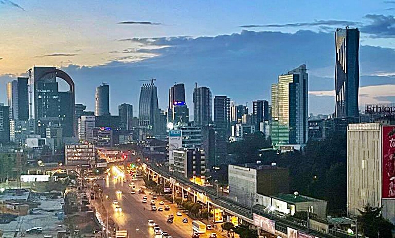 Meskel Square, Addis Ababa; blasts were reported in the Ethiopian capital this week as tensions with Eritrea boiled over