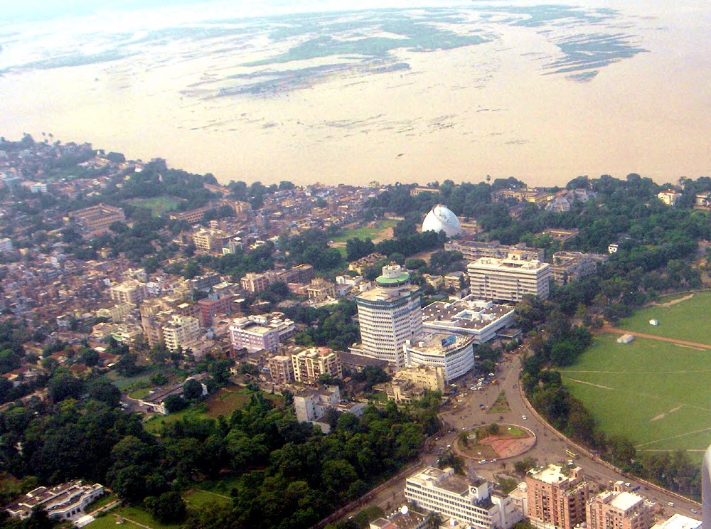 Aerial view of Patna, Bihar
