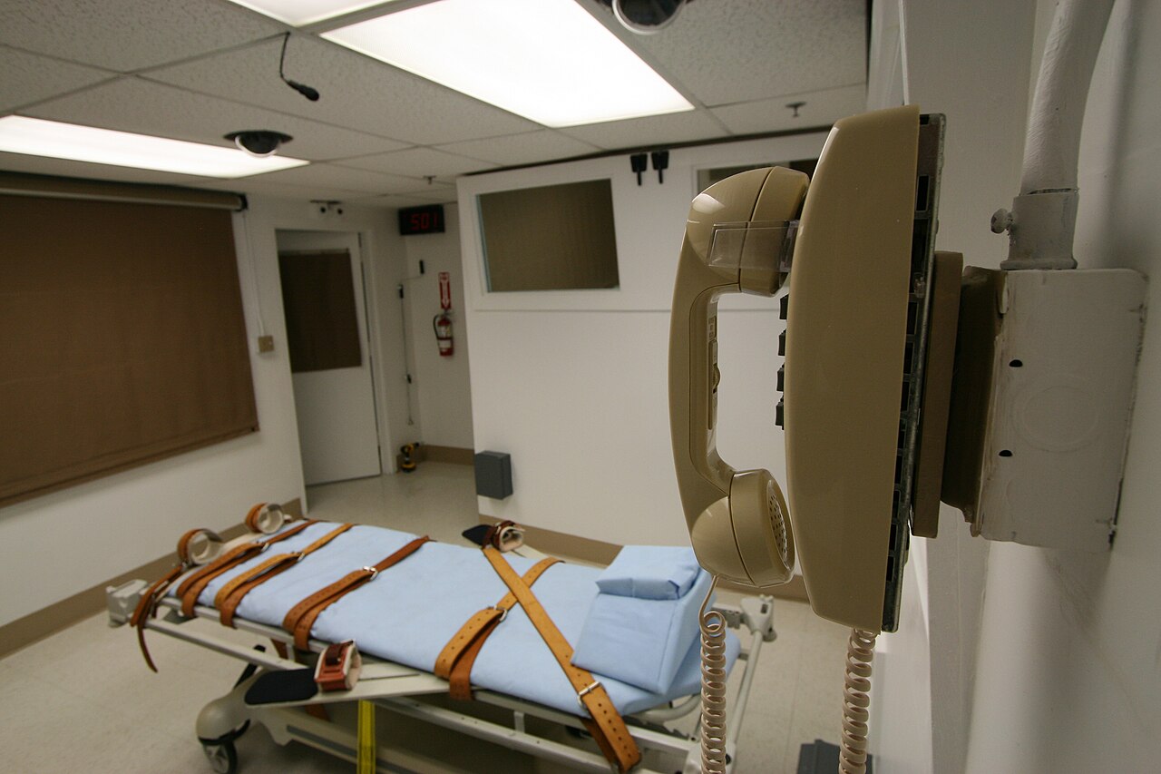An execution chamber in a US prison